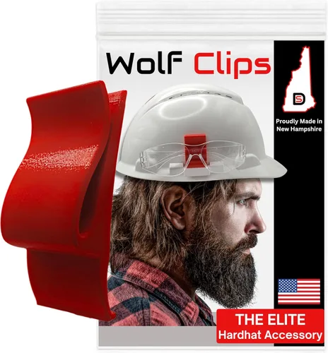 Vista 14 de Diligence, clips de lobo, accesorio para casco duro, marcador y lápiz de carpintero, rojo