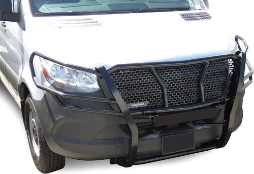 Vista 6 de Black Horse - Cepillo de rejilla resistente modular negro compatible con Dodge Sprinter/Mercedes Benz 1500/2500/3500-RU-DOSP19-B 2019-2025