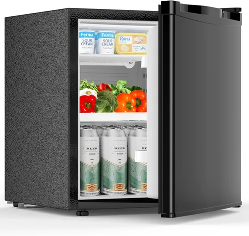Vista 8 de COWSAR Refrigerador de 3.2 pies cúbicos con congelador, refrigerador compacto con 2 puertas