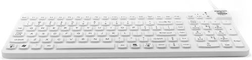 Vista 6 de Man & Machine Teclado Really Cool, sellado impermeable - Blanco