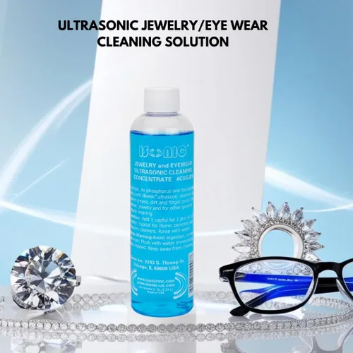 Vista 6 de iSonic solución concentrada ultrasónica para limpiar joyas/lentes., Azul, 1