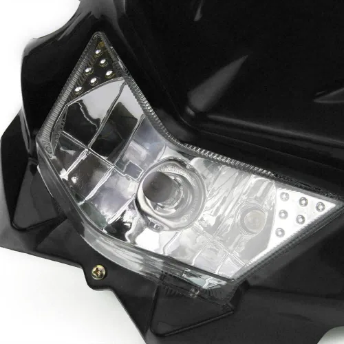 Vista 5 de AnXin Faro LED para Dirt Bike, Luz Delantera de Motocicleta Universal para KLX300 KX250 KLX140 KLX230R KLX300R KLX110 KX125 KX450F KX250F KDX200