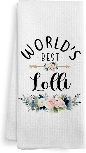 Vista 10 de World's Best Babcia - Toallas de mano para cocina, regalos para abuela de nietos, nietos, día de la madre, Navidad, cumpleaños, toalla de cocina