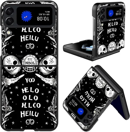 Vista 12 de Diseñada para Samsung Galaxy Z Flip 4 5G, funda rígida para teléfono de PC, a prueba de golpes y caídas, patrones de moda para una protección Gatos