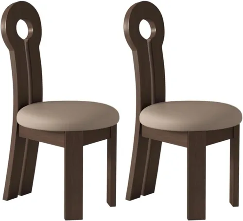 Vista 54 de YVYKFZD Dining Chairs Set, Solid Wood Dining Room Chair, Upholstered Kitchen Chairs, Unique Key-Shaped Living Room Chair, for Offices Bedroom Study
