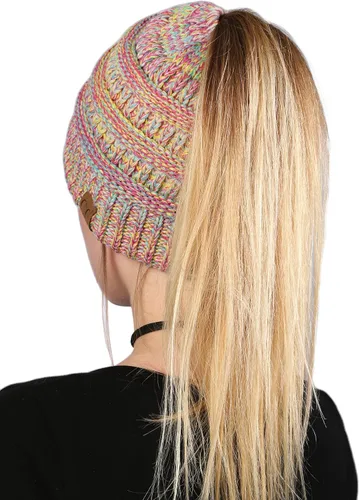 Vista 18 de Funky Junque - Gorro para mujer con ranura para cola de caballo