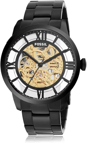 Vista 2 de Fossil - Reloj de pulsera automático y mecánico de estilo Townsman en acero inoxidable para hombre