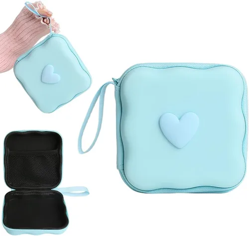 Vista 14 de Funda de almacenamiento para cargador, diseño de ondas, protector de cargador de viaje, organizador de cables para auriculares, caja
