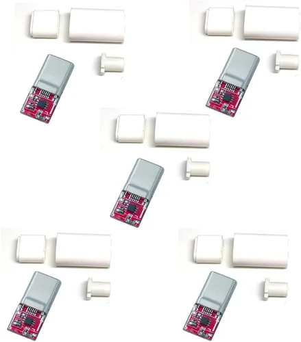 Vista 11 de 1 unids USB-C PD QC DC5V 9V 12V 15V 20V voltaje ajustable módulo de disparador de potencia 5A Tipo-C entrada macho