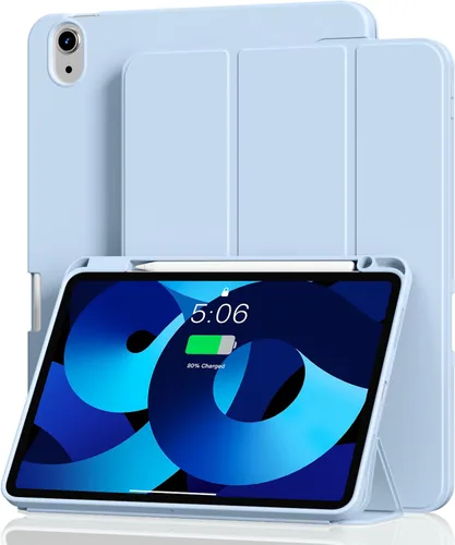 Vista 11 de Aoub Funda para iPad Air de 11 pulgadas M3/M2 (2025/2024), iPad Air de 5ª/4ª generación (2022/2020) de 10.9 pulgadas con soporte para lápiz, soporte