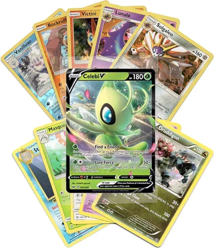 Vista 5 de Pokemon Cards - Lote surtido de 50 cartas con Pokémon V garantizado
