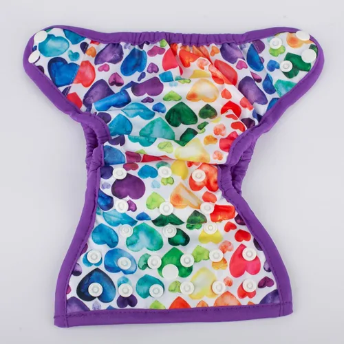 Vista 2 de Funda para pañales para bebé recién nacido, 4.4 libras a 10 libras Oído colorido