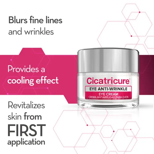 Vista 2 de Cicatricure Blur & Filler Tratamiento antiarrugas para ojos, 0.5 onzas Cooling cream-gel, formulated with peptide complex, reduces under-eye bags