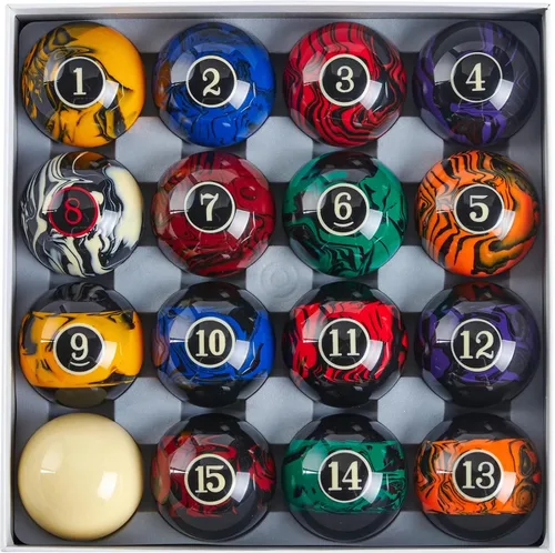 Vista 5 de Billmart - Accesorios de Mesa de Billar de Bolas de Pool Premium, 2-1/4" Tamaño Regulación, Juego de 16 Bolas de Billar Premium
