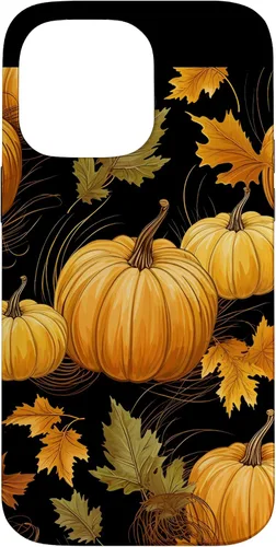Vista 21 de Autumn Leaves Pumpkins Fall Season Thanksgiving Halloween Case for iPhone 16