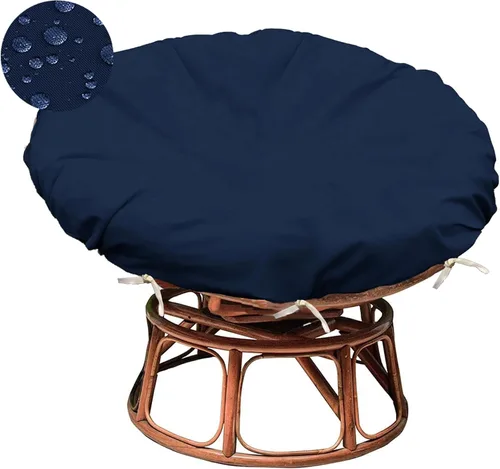 Vista 8 de Sqodok Papasan - Fundas de cojín de 50 pulgadas de tela de pana para interiores, lavables a máquina, con cremallera y correas