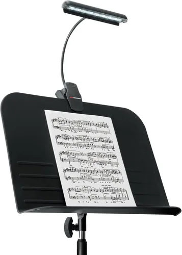 Vista 8 de Gator Frameworks Lámpara de soporte de música con cuello de ganso ajustable, (GFW-MUS-LED)