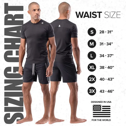 Vista 4 de Anthem Athletics Dominance - Pantalones cortos de gimnasio para hombre, de 5 y 7 pulgadas, con bolsillo con cremallera, para culturismo