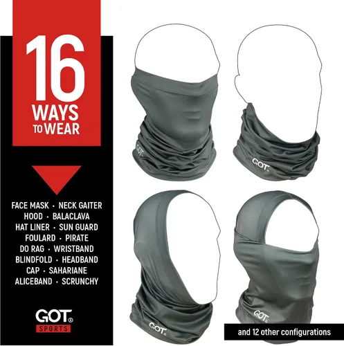 Vista 3 de GOT Sports Polaina para el cuello de pesca UPF 50+, máscara facial UV, protección solar para hombres y mujeres, cubierta facial de camuflaje SPF