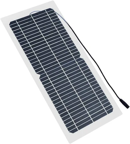 Vista 3 de XINPUGUNAG Kit de panel solar de 18 V 10 W, cargador de batería semi-flexible de célula monocristalina DIY módulo conector DC 12 V 5 V USB