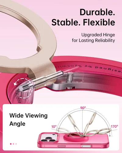 Vista 7 de SYNCWIRE Soporte magnético para anillo de teléfono, para soporte MagSafe para teléfono 360° Rotation, Double-Sided Magnet, Cell Phone Grip Finger