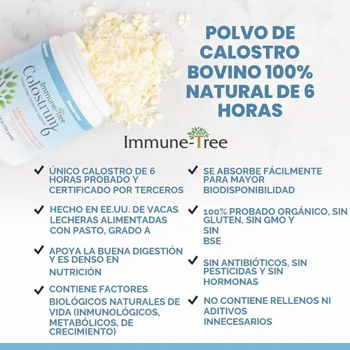 Vista 2 de Polvo calostro Immune Tree de 6.5 onzas., 9902, 1