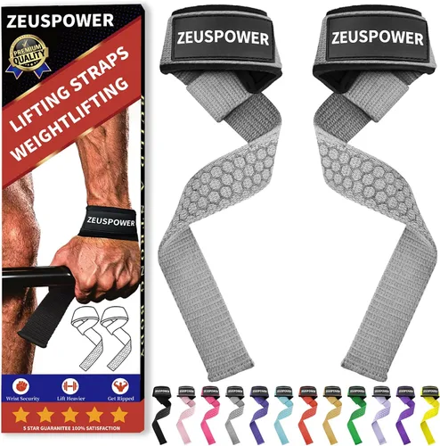 Vista 16 de Lifting Straps Wrist Straps for Weightlifting Gym Straps Weight Lifting Deadlift Workout Women Men Dumbbell Straps for Hand RDL Strap Exercise