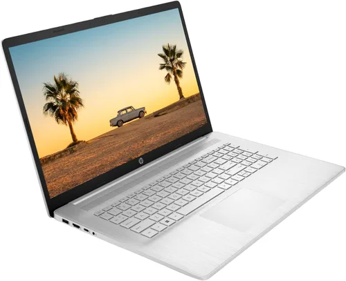 Vista 3 de HP Laptop 17 2023, pantalla táctil HD+ de 17.3 pulgadas, procesador AMD Ryzen 5 7530U (Beats i7-1165G7), 16 GB de RAM, SSD de 512 GB, Wi-Fi 6, HDMI