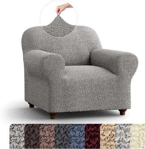 Vista 37 de PAULATO BY GA.I.CO. Funda elástica para sillón – Funda de sofá – Funda de sofá biplaza – Protector lavable de ajuste de forma de 1 pieza para Beige