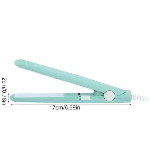 Vista 3 de 2 en 1 Mini plancha de pelo 4 colores cerámica turmalina ajuste temperatura temperatura belleza plancha plana calefacción rizador para peinar