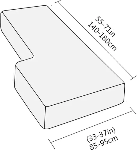 Vista 2 de Fundas para sofá modular, funda para sofá en forma de L, funda para sofá de 1/2/3/4 plazas, funda elástica antideslizante contra arañazos