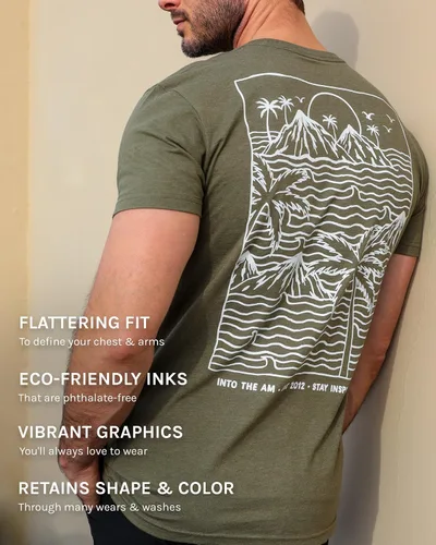 Vista 4 de INTO THE AM - Camisetas gráficas geniales para hombre, tallas S a 4XL, camisetas de arte gráfico únicas de calidad prémium