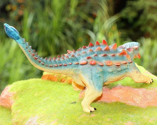 Vista 4 de Gemini&Genius Ankylosaurus - Juguete de dinosaurio para niños de 3, 4, 5, 6 y 7 años, escultura realista y textura, dinosaurios, gran regalo