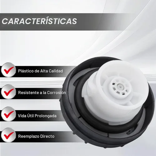 Vista 4 de Tapa de tanque de combustible 10838, Compatible con Nissan Frontier 2001-2011 Sentra 2000-2011 Xterra 2001-2011 GT-R 2009 Versa Titan Altima