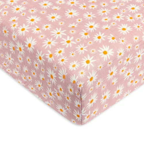 Vista 10 de Babyletto Sábanas para cuna 100% algodón orgánico, con certificado GOTS, ajustadas 360°, muselina ultra suave y transpirable - Beach Bum