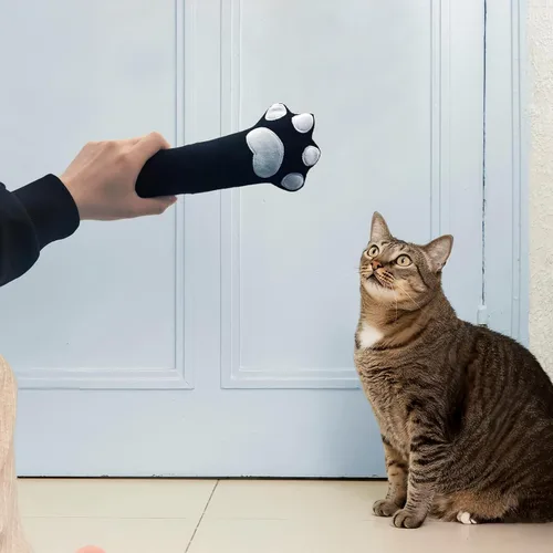 Vista 4 de Andiker Cat Toys - Patas de gato, 10.5 pulgadas, juguetes de hierba gatera con sonido arrugado, suave y duradero, juguetes interactivos para gatitos