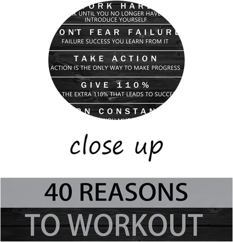 Vista 2 de Arte de Pared Motivacional 40 Razones para Entrenar 3 Piezas Pintura Impresión en Lienzo Decoración de Oficina Póster Mentalidad Millonaria