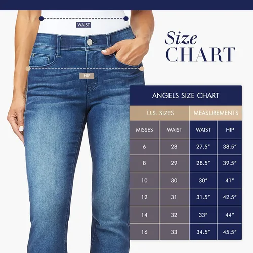 Vista 6 de Angels Forever Young Pantalones de mezclilla 360 Sculpt Bootcut para mujer