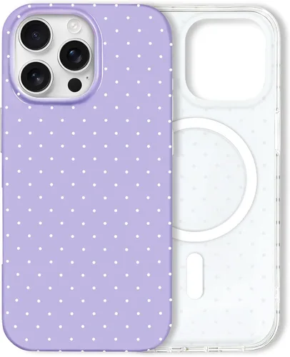 Vista 93 de Hython Funda para iPhone Air, diseño estético de lunares lindos, funda simple de 6.5 pulgadas, delgada, antiarañazos, parachoques de TPU suave, a