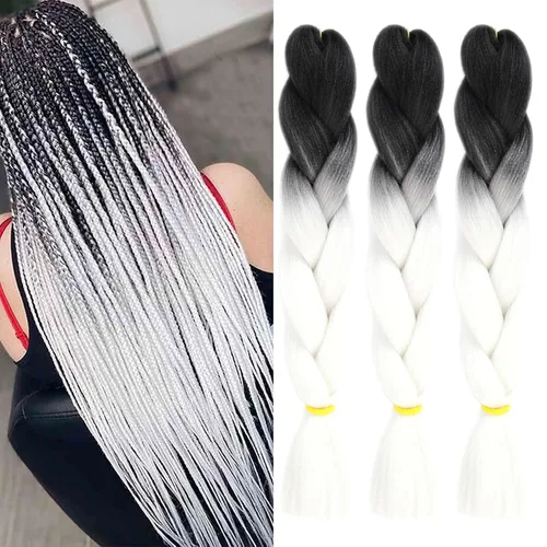 Vista 39 de Beige (613#) 6 paquetes de cabello trenzado de 24 pulgadas, de fibra sintética, sin picazón, extensiones de cabello para trenzar jumbo, textura