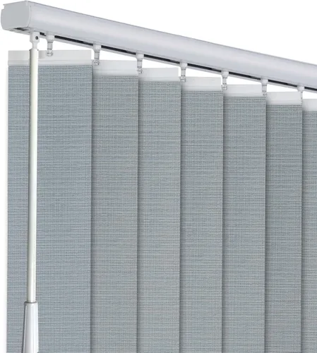 Vista 8 de LETAU Persianas verticales transparentes sin cordón, ajuste de luz, reducen el deslumbramiento solar, protección UV, persianas de ventana para Beige