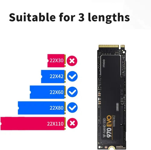 Vista 4 de JMT Carcasa SSD NVME de 3 TB PCI-E M.2 a USB 3.1 Tipo-C, adaptador de disco duro, caja externa USB C 10Gbps RTL9210 M2 M Key PCIE HDD Case para 2242