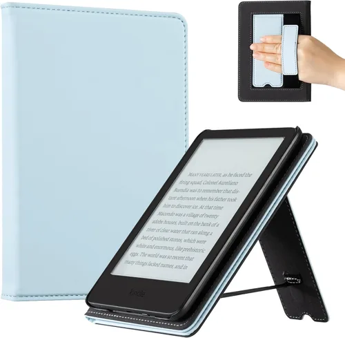 Vista 16 de CoBak Funda para todos los nuevos E-Reader de 6 pulgadas 2024 y 2022 (11 generación), funda inteligente de piel sintética, apagado y encendido