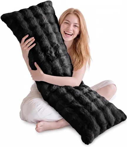 Vista 21 de DOWNCOOL Relleno de almohada de cuerpo completo de lujo con funda de fibra, almohada corporal ultrasuave para dormir, inserto de almohada de cama