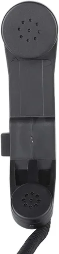 Vista 9 de Qiilu Micrófono de hombro PTT, 0.138 in Plug Handheld Speaker Mic HiFi Sound Shoulder o Handheld Retro Teléfono Auricular (negro)