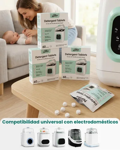 Vista 7 de Comprimidos de detergente para lavadora de botellas 60PCS eficaces