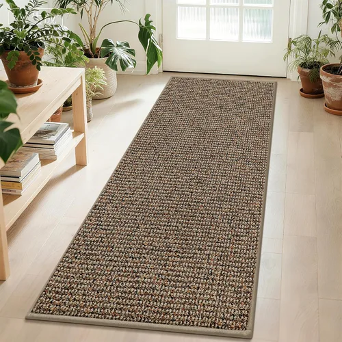 Vista 14 de BEQHAUSE Alfombra de Entrada de 20"x32" Tapete Interior para Puerta Antideslizante Lavable, Alfombras de Pasillo Absorbentes y Resistentes a Manchas