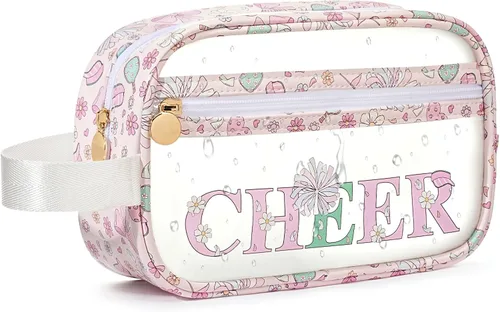 Vista 9 de COSHAYSOO Bolsas transparentes para aperitivos, bolsa de viaje para mujeres y niñas, lindas vacaciones de verano, playa, piscina, día del lago