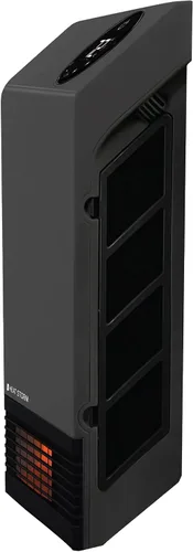 Vista 4 de Heat Storm - Calentador infrarrojo de pared HS-1000-WX para interiores, ahorrador de espacio, 1000 vatios, con control remoto, rejilla segura al Gris