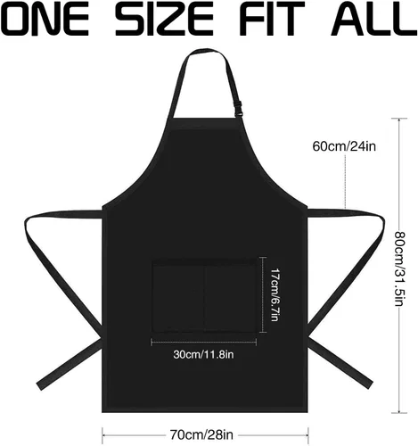 Vista 4 de Rosoz Funny Couple Aprons - Gift Ideas For Her Him - Kitchen Cooking Set - Birthday, Wedding, Anniversary, Bridal Shower